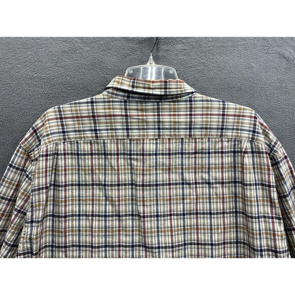 Nautica Button Down Shirt Men's Plaid 100% Cotton Long Sleeve Size XXL - Picture 10 of 15